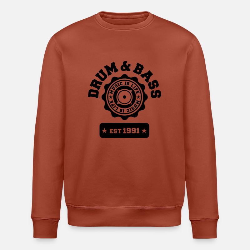 Drum and Bass - Stanley/Stella Unisex Bio-Sweatshirt ROLLER - Terrakotta