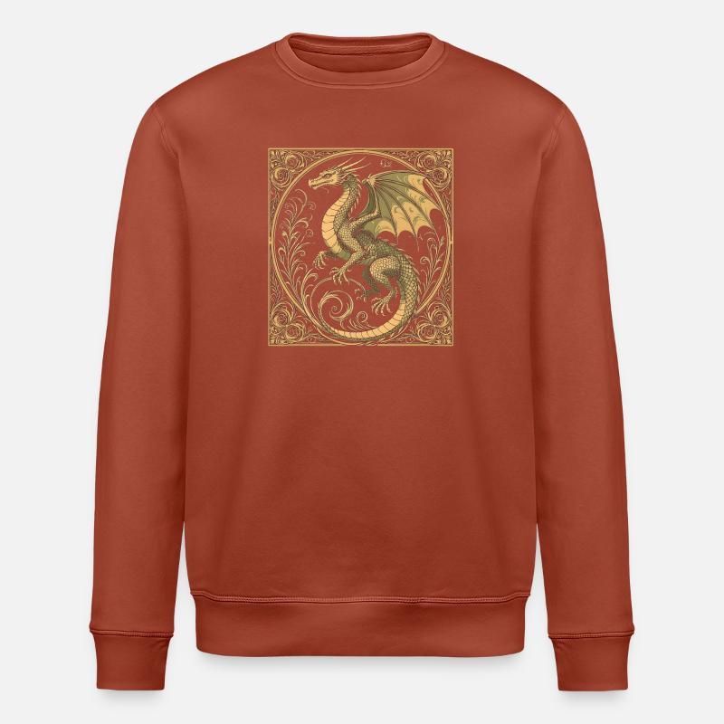 Goldener Drache - Stanley/Stella Unisex Bio-Sweatshirt ROLLER - Terrakotta