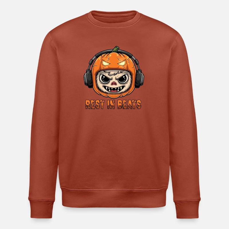 Citrouille DJ Monkey Rest Beats - Sweat bio ROLLER Stanley/Stella Unisexe - terracotta