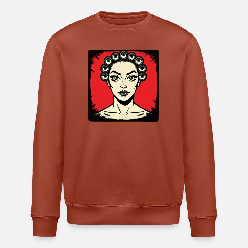 I SEE YOU - nice people - Sweat bio ROLLER Stanley/Stella Unisexe - terracotta