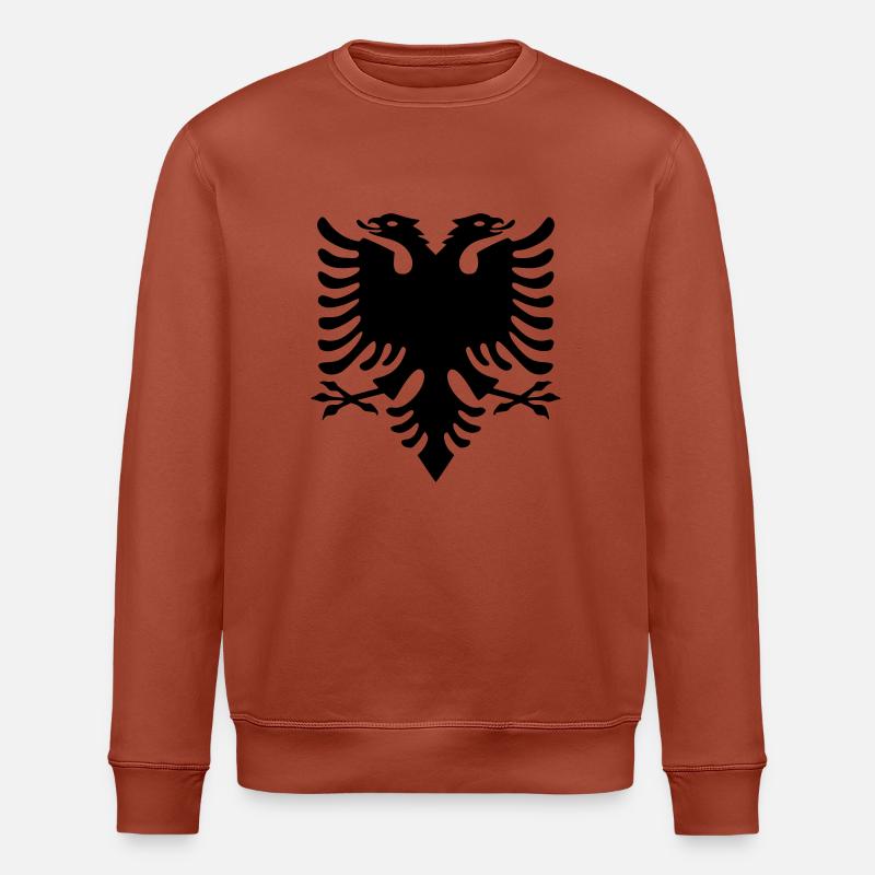 Doppelkopf Eagle_V1 - Stanley/Stella Unisex Bio-Sweatshirt ROLLER - Terrakotta