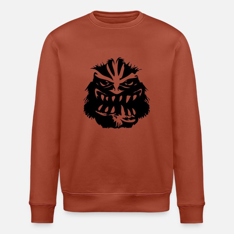 Tronche de Troll - Sweat bio ROLLER Stanley/Stella Unisexe - terracotta