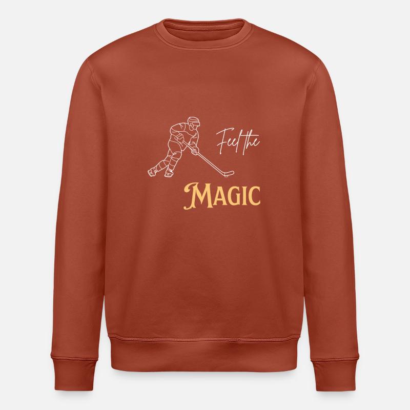 Feel the Magic - Ice Hockey - Stanley/Stella Unisex Bio-Sweatshirt ROLLER - Terrakotta