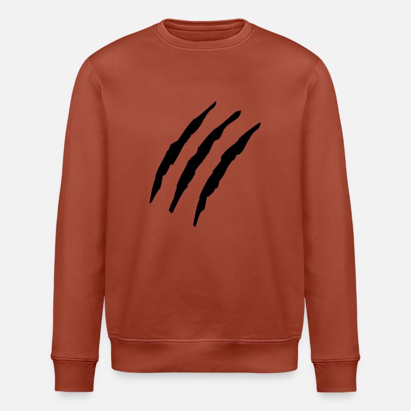 claw_marks_f1 - Stanley/Stella Unisex Bio-Sweatshirt ROLLER - Terrakotta