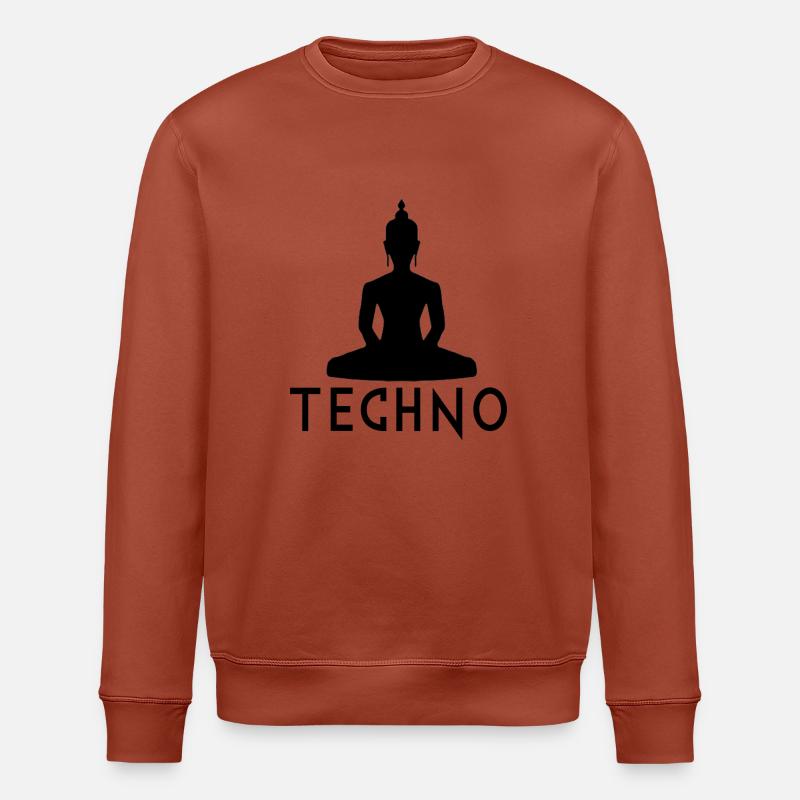 Techno-Musik - Stanley/Stella Unisex Bio-Sweatshirt ROLLER - Terrakotta