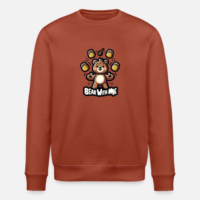 Bear with me - Stanley/Stella Unisex Bio-Sweatshirt ROLLER - Terrakotta