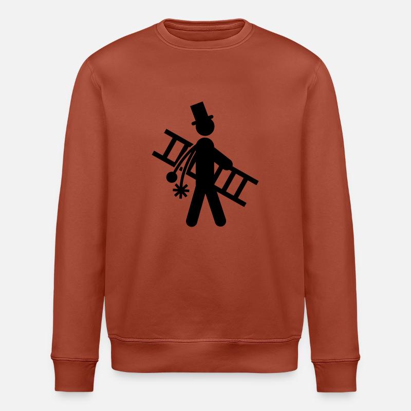 schornsteinfeger____f1 - Stanley/Stella Unisex Bio-Sweatshirt ROLLER - Terrakotta