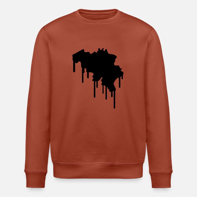 Belgium Graffiti - Stanley/Stella Unisex Bio-Sweatshirt ROLLER - Terrakotta