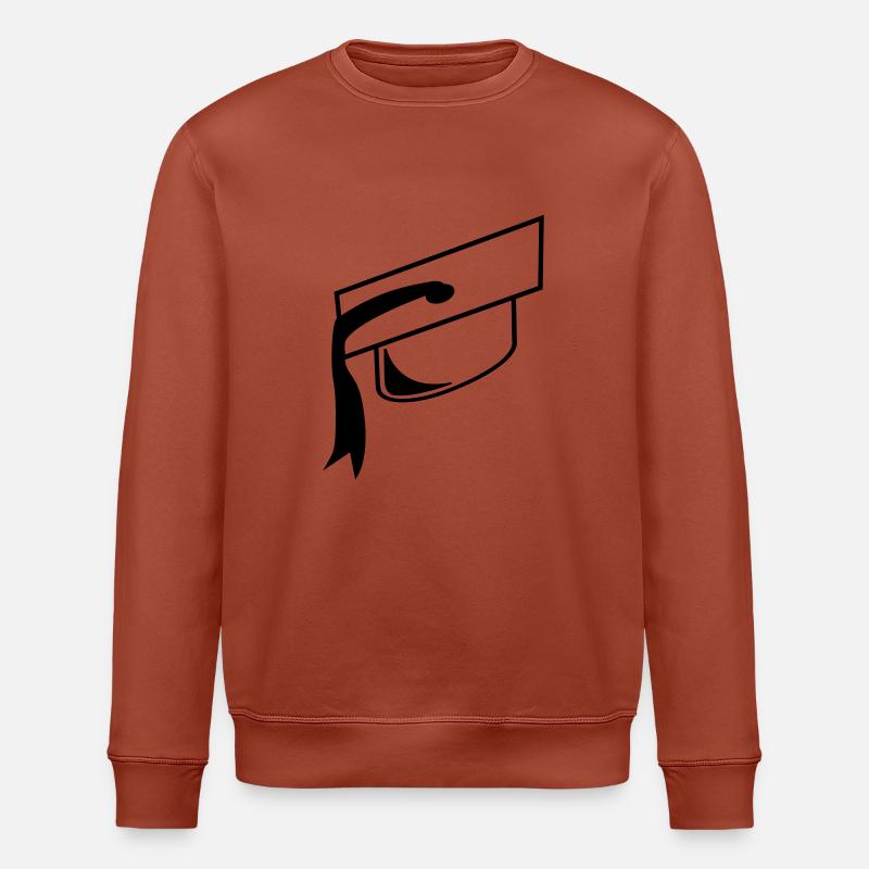 doktor_hut_f1 - Stanley/Stella Unisex Bio-Sweatshirt ROLLER - Terrakotta