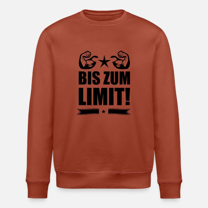 bis zum limit muskeln - Stanley/Stella Unisex Bio-Sweatshirt ROLLER - Terrakotta