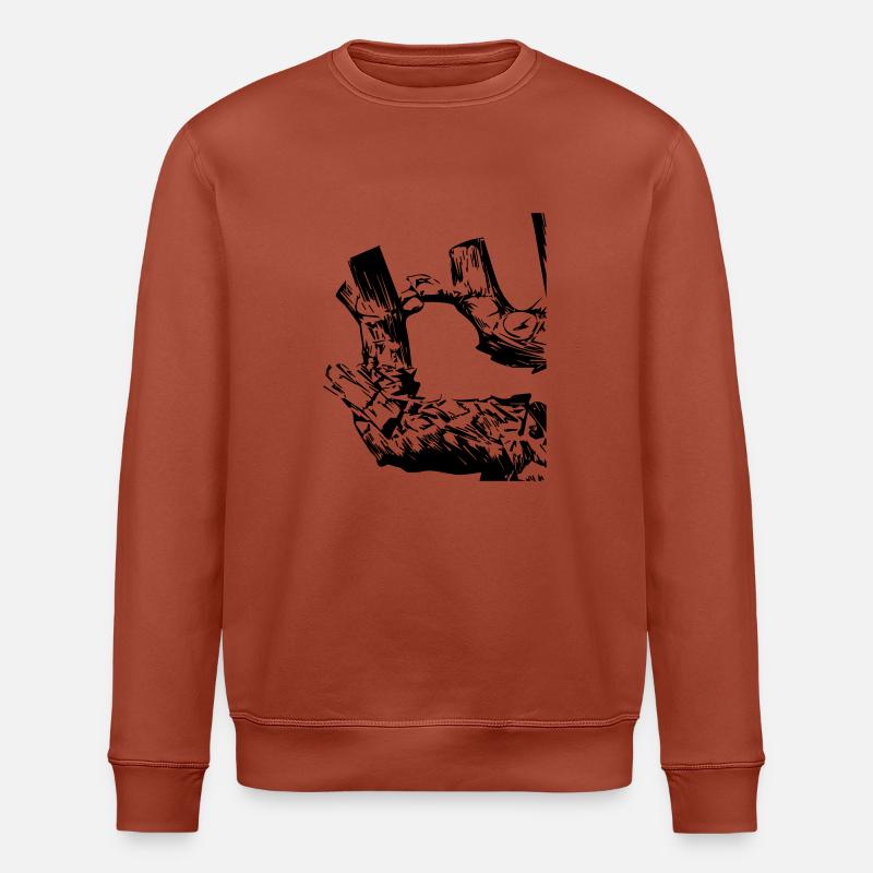 Cep de vigne - Sweat bio ROLLER Stanley/Stella Unisexe - terracotta