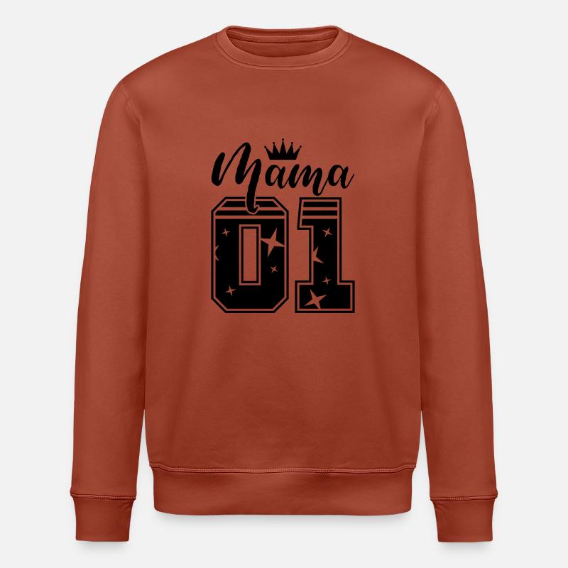 mama 01 krone - Stanley/Stella Unisex Bio-Sweatshirt ROLLER - Terrakotta