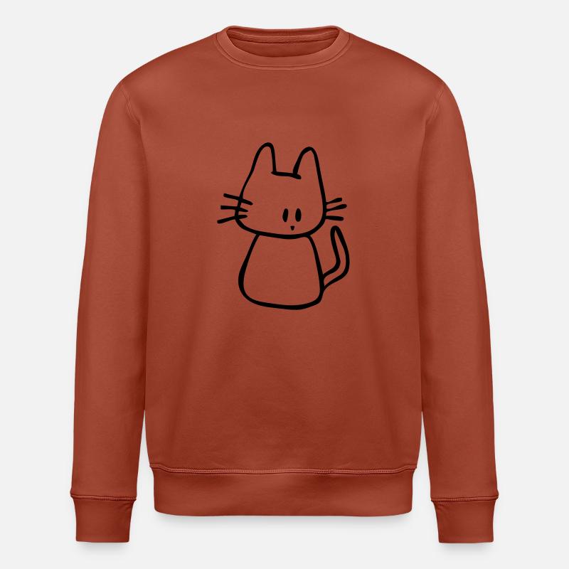 Katze - Stanley/Stella Unisex Bio-Sweatshirt ROLLER - Terrakotta