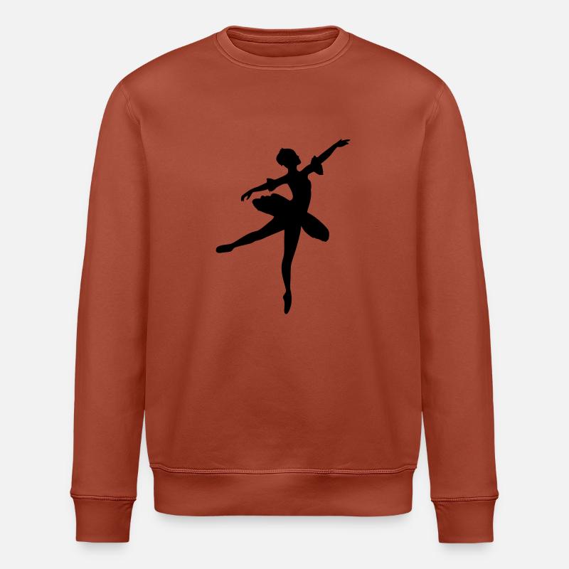 Vector Ballet dancer Silhouette - Stanley/Stella ROLLER Unisex Organic Sweatshirt - heritage brown