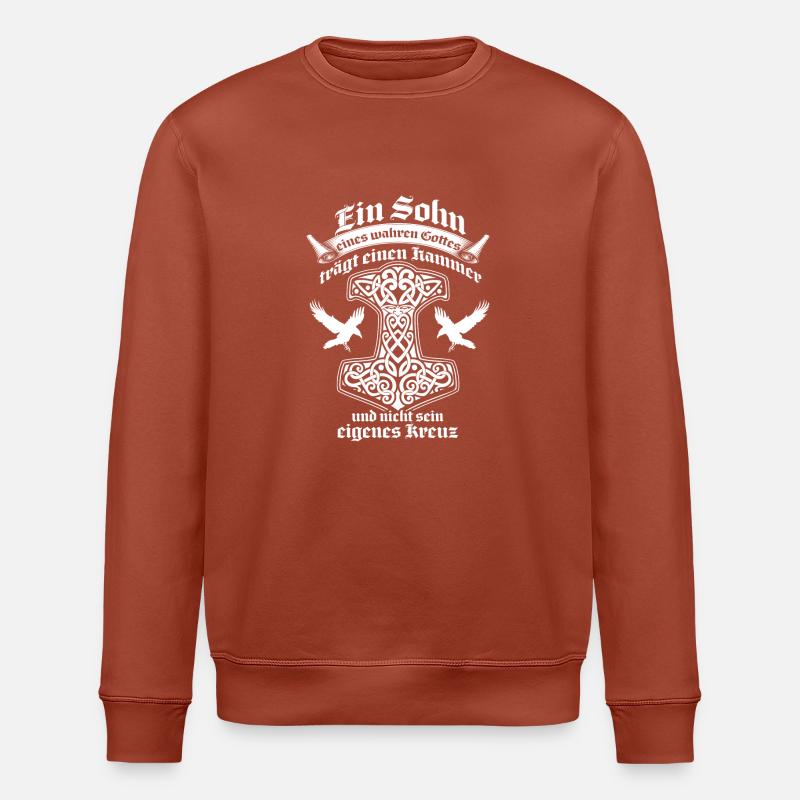Wikinger - Sohn - Stanley/Stella Unisex Bio-Sweatshirt ROLLER - Terrakotta