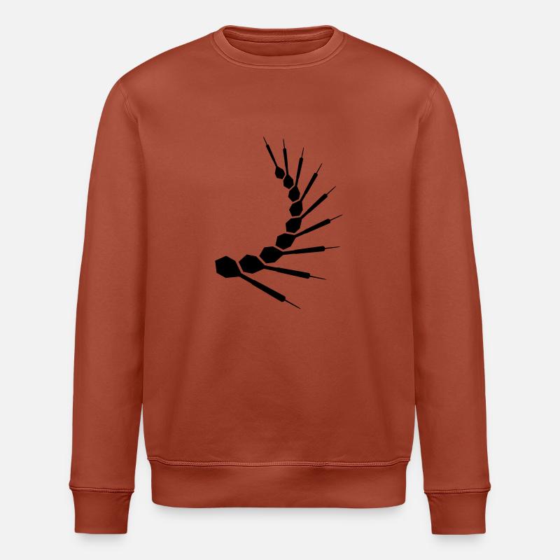 Dart Pattern - Stanley/Stella ROLLER Unisex Organic Sweatshirt - heritage brown