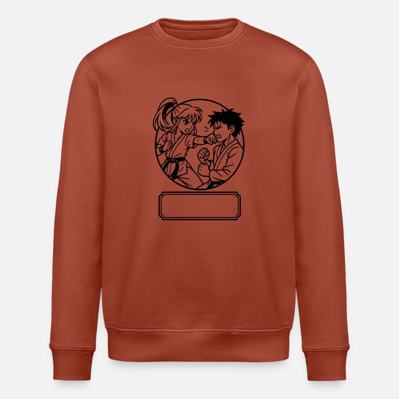 Karate-Manga - Stanley/Stella Unisex Bio-Sweatshirt ROLLER - Terrakotta