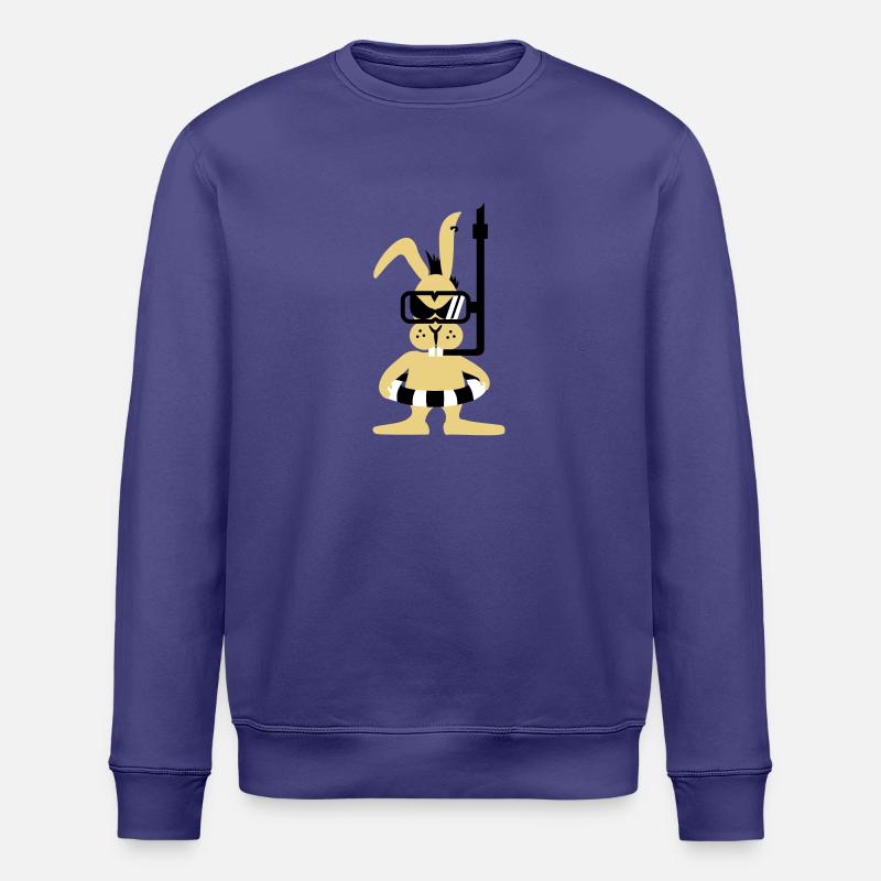 Diver bunny (3c) - Sweat bio ROLLER Stanley/Stella Unisexe - crépuscule