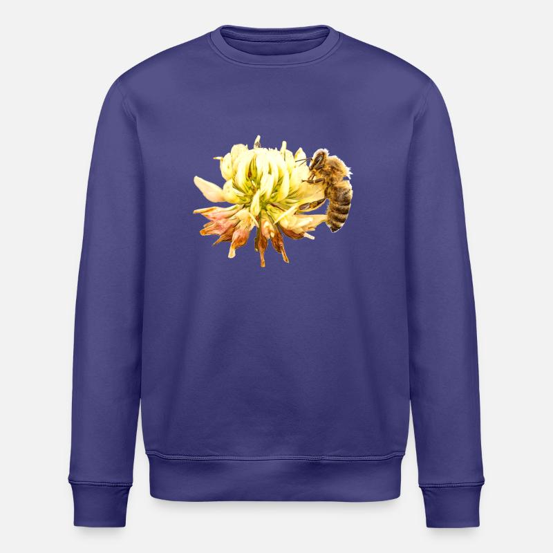 Honigbiene auf einer Blüte, A733151 - Stanley/Stella Unisex Bio-Sweatshirt ROLLER - Dämmerung