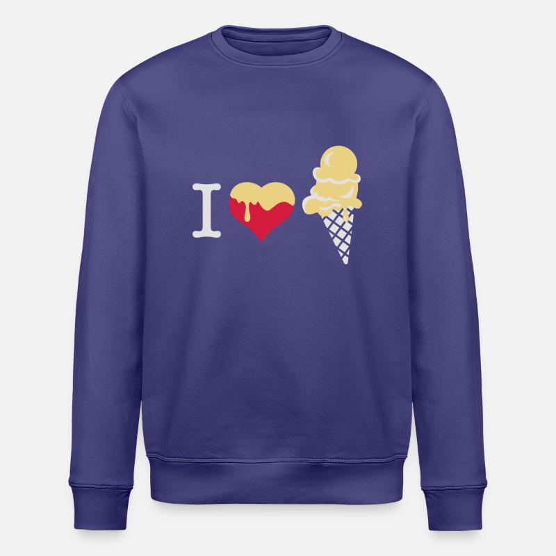 J'aime la crème glacée - Sweat bio ROLLER Stanley/Stella Unisexe - crépuscule