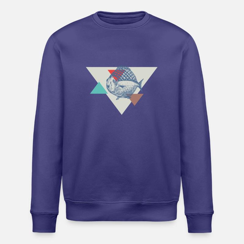 Conception de triangle de poisson - Sweat bio ROLLER Stanley/Stella Unisexe - crépuscule