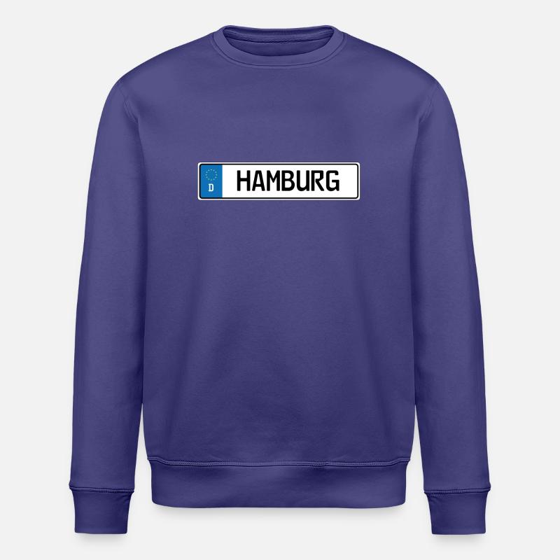 Plaque d'immatriculation Hambourg - Sweat bio ROLLER Stanley/Stella Unisexe - crépuscule