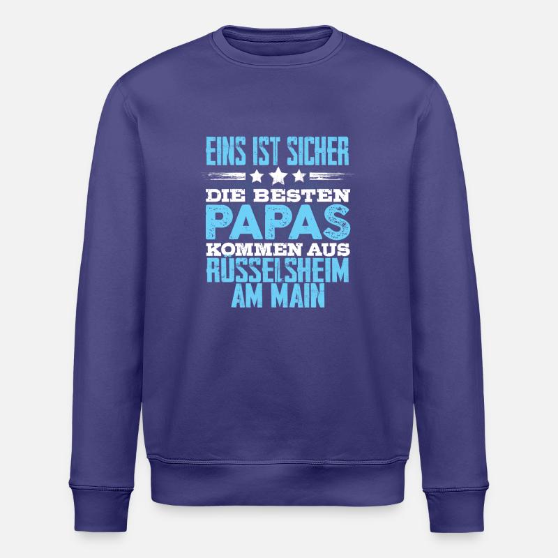 RÜSSELSHEIM-AM-MAIN -papa - Stanley/Stella Unisex Bio-Sweatshirt ROLLER - Dämmerung