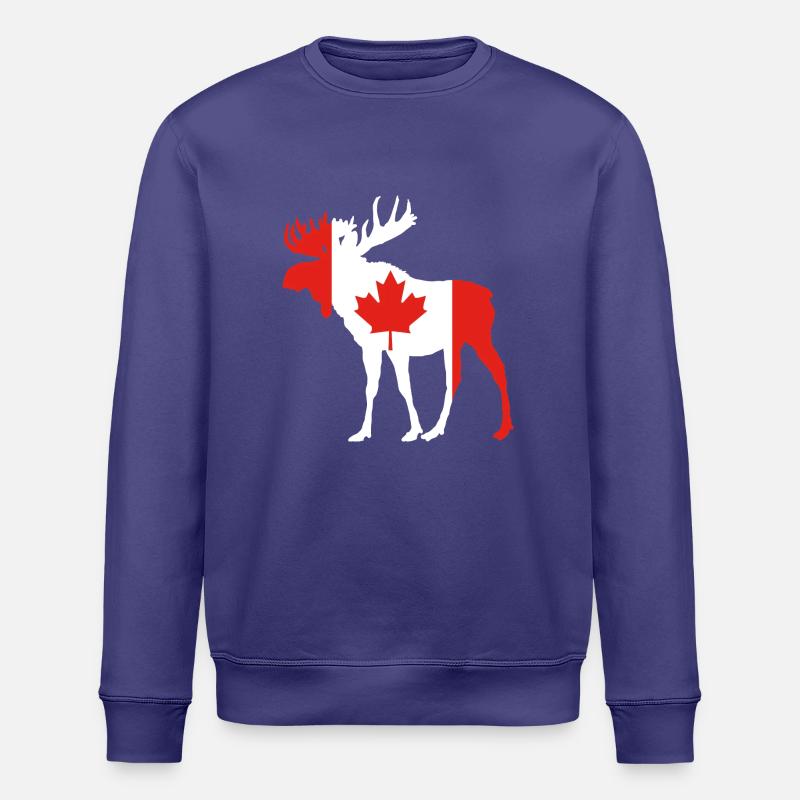 Elch Kanada - Stanley/Stella Unisex Bio-Sweatshirt ROLLER - Dämmerung