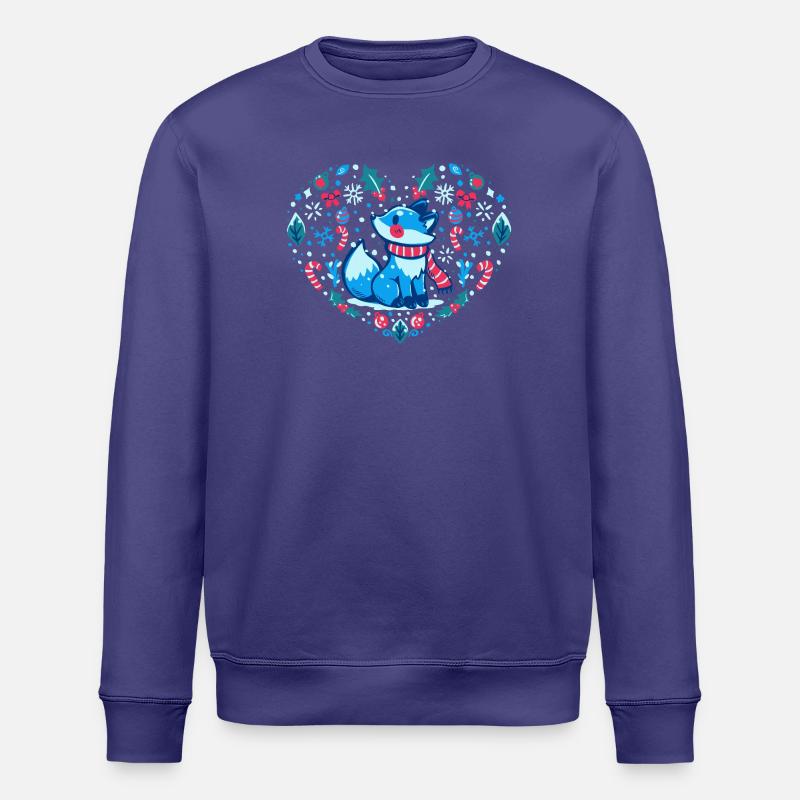 Herz des Winters - Stanley/Stella Unisex Bio-Sweatshirt ROLLER - Dämmerung