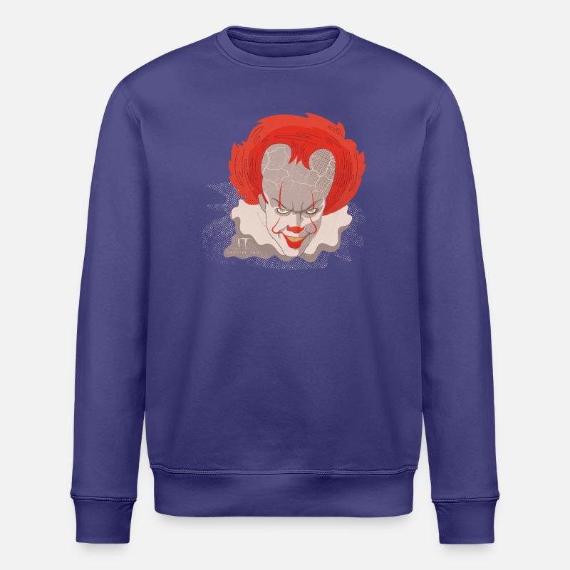 ES – Ikonisches Pennywise Design - Stanley/Stella Unisex Bio-Sweatshirt ROLLER - Dämmerung