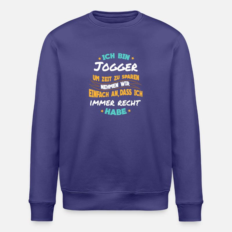 Joggen - Ich bin Jogger - Stanley/Stella Unisex Bio-Sweatshirt ROLLER - Dämmerung