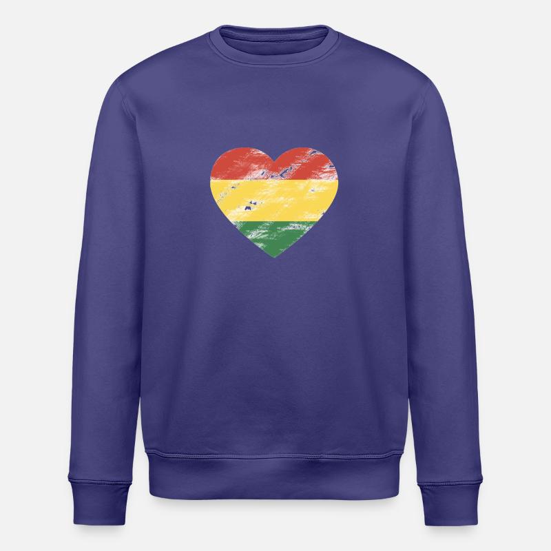 Rasta Herz - Stanley/Stella Unisex Bio-Sweatshirt ROLLER - Dämmerung