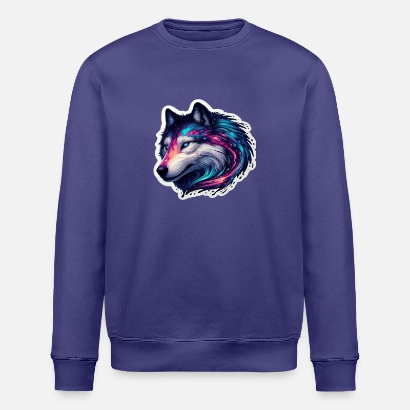 Canis lupus céleste - Sweat bio ROLLER Stanley/Stella Unisexe - crépuscule