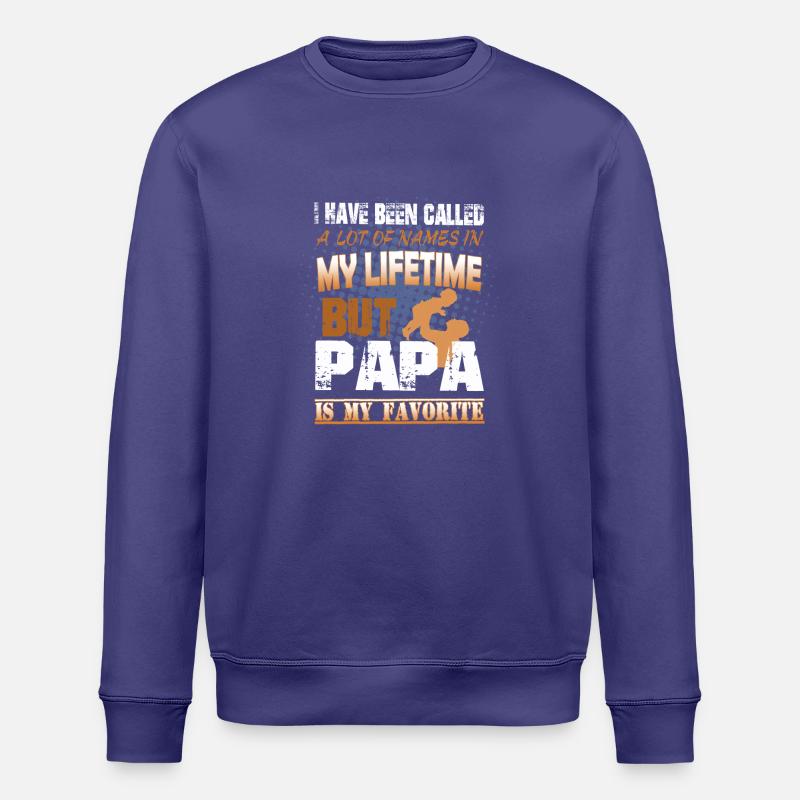 Proud Daddy T-Shirt, Daddy Gift - Stanley/Stella ROLLER Unisex Organic Sweatshirt - dusk