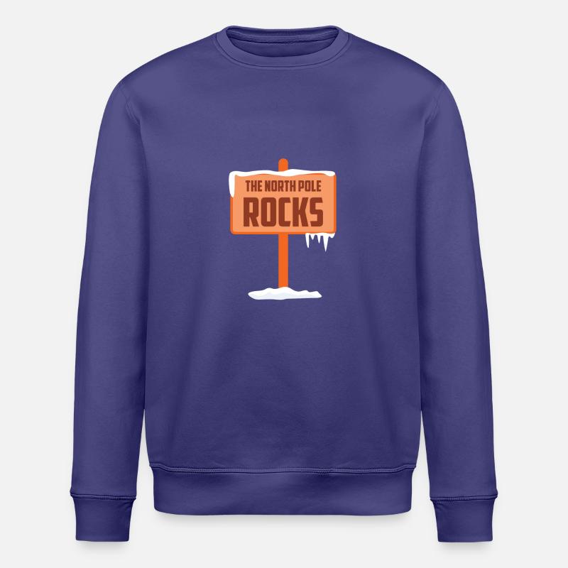 THE NORTH POLE ROCKS - Stanley/Stella Unisex Bio-Sweatshirt ROLLER - Dämmerung