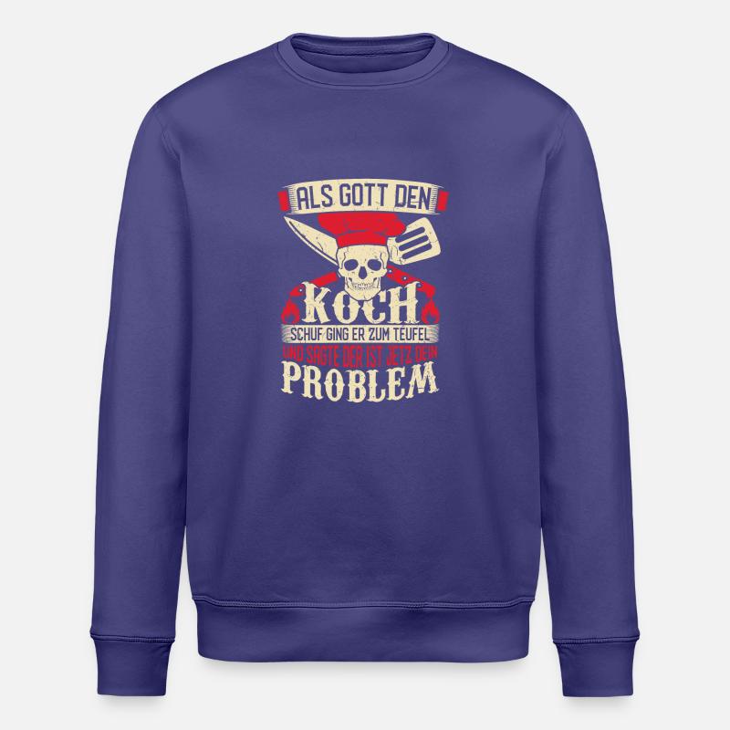 Gott schuf den Koch - Stanley/Stella Unisex Bio-Sweatshirt ROLLER - Dämmerung