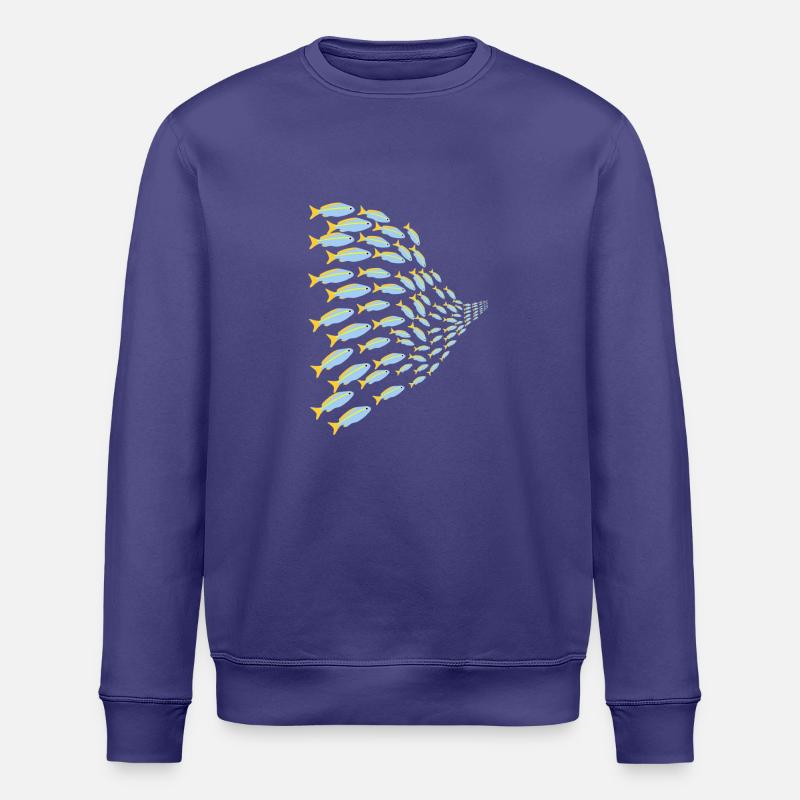 Banc de poissons - Sweat bio ROLLER Stanley/Stella Unisexe - crépuscule