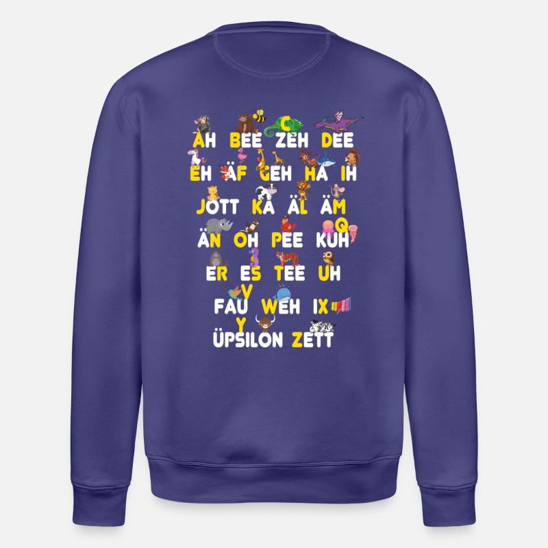 ABC Tiere Dinge - Stanley/Stella Unisex Bio-Sweatshirt ROLLER - Dämmerung