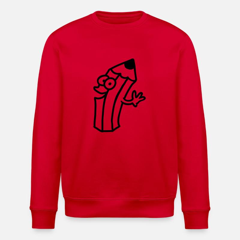 broche joyeuse - ligne - Sweat bio ROLLER Stanley/Stella Unisexe - rouge