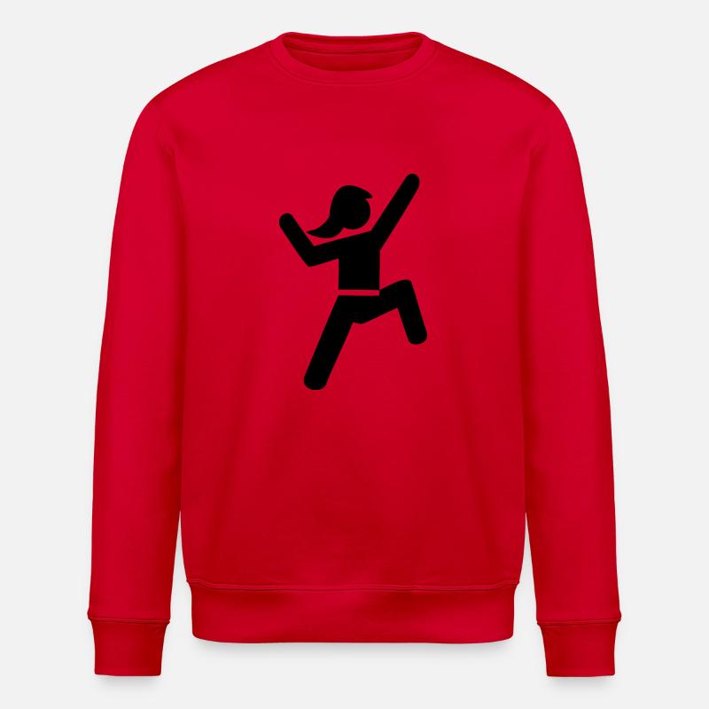 Klettern - Stanley/Stella Unisex Bio-Sweatshirt ROLLER - Rot