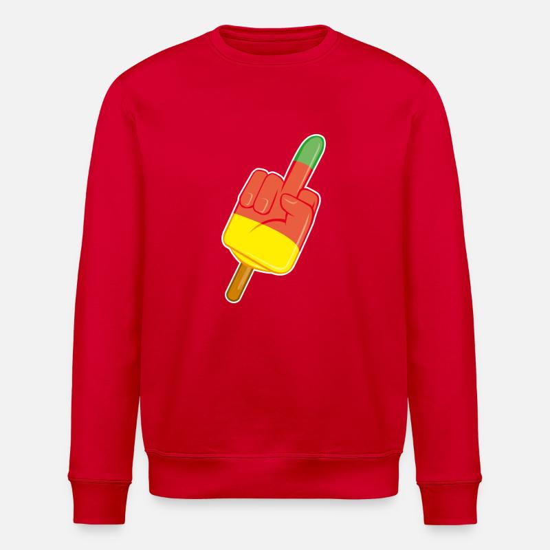 stinkefinger - Stanley/Stella Unisex Bio-Sweatshirt ROLLER - Rot