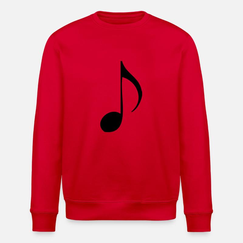 Note de Musique - Sweat bio ROLLER Stanley/Stella Unisexe - rouge
