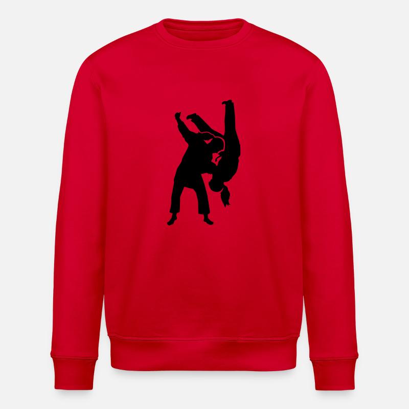 Judo - Stanley/Stella ROLLER Unisex Organic Sweatshirt - red