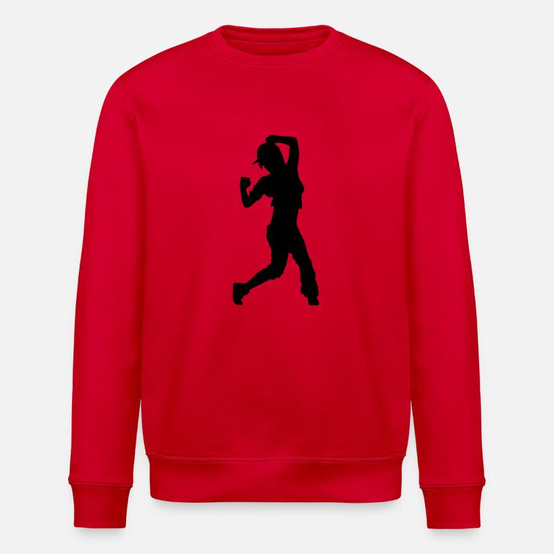 hip hop dancer - Stanley/Stella Unisex Bio-Sweatshirt ROLLER - Rot