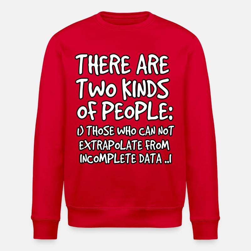 Incomplete Data Funny Science Nerd - Stanley/Stella ROLLER Unisex Organic Sweatshirt - red