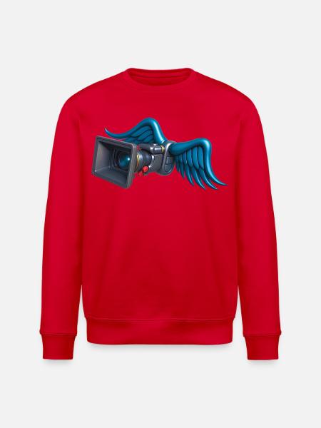 ANGELIC CAM - sound & vision - Stanley/Stella ROLLER Unisex Organic Sweatshirt - red