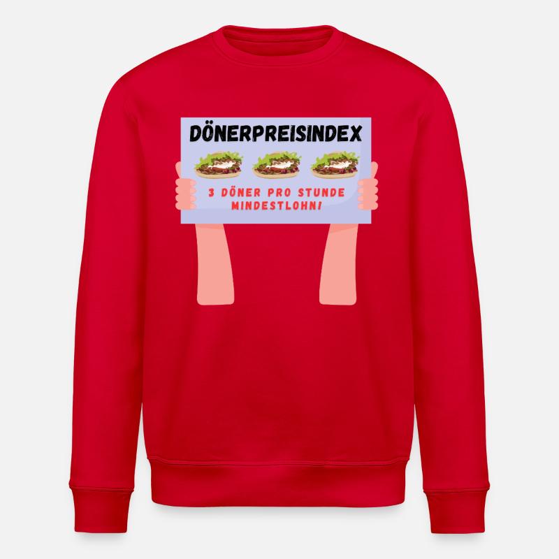 Dönerpreisindex - Stanley/Stella Unisex Bio-Sweatshirt ROLLER - Rot