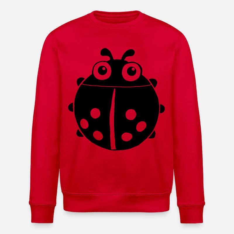 biedronka - Ekologiczna bluza typu unisex Stanley/Stella ROLLER - czerwony