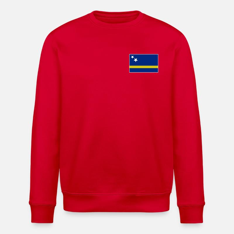 Curaçao Flag - Stanley/Stella ROLLER Unisex Organic Sweatshirt - red