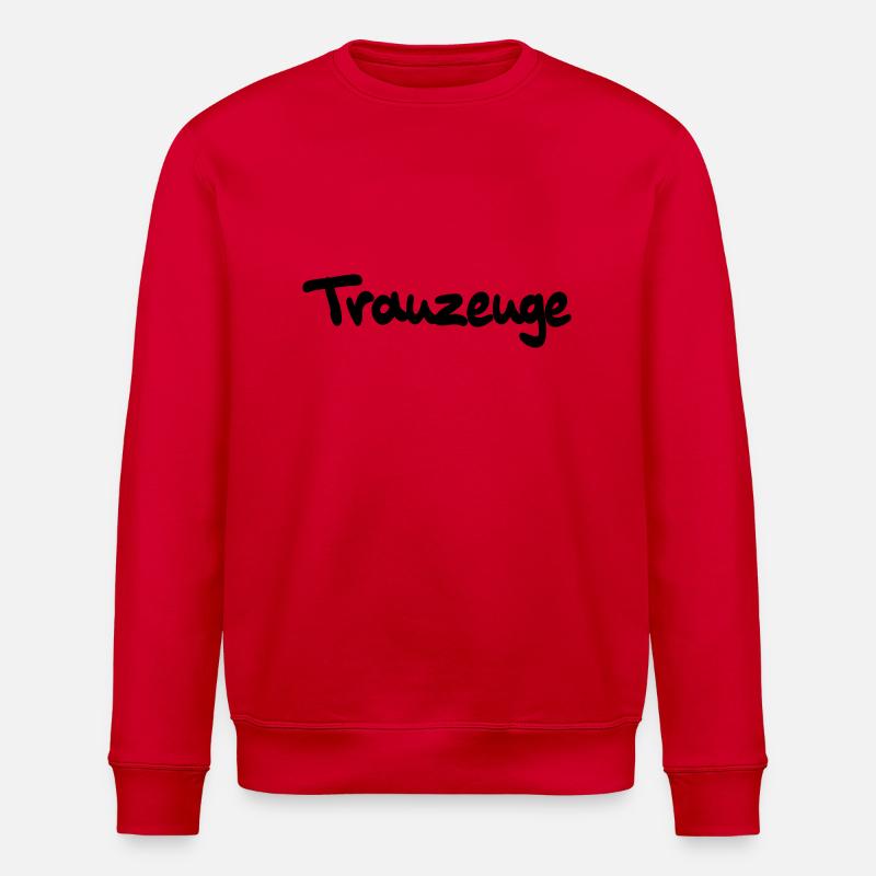 best man - Stanley/Stella ROLLER Unisex Organic Sweatshirt - red